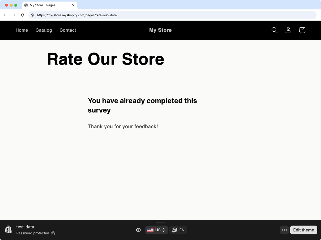 Copying landing page URL from browser
